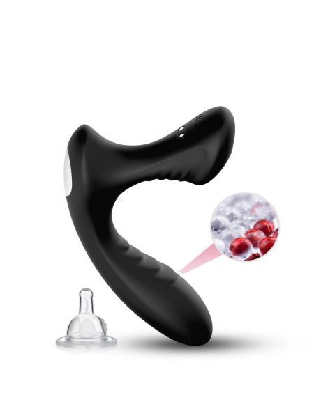 Masażer prostaty wibrator analny do punktu P Storm Black - 6