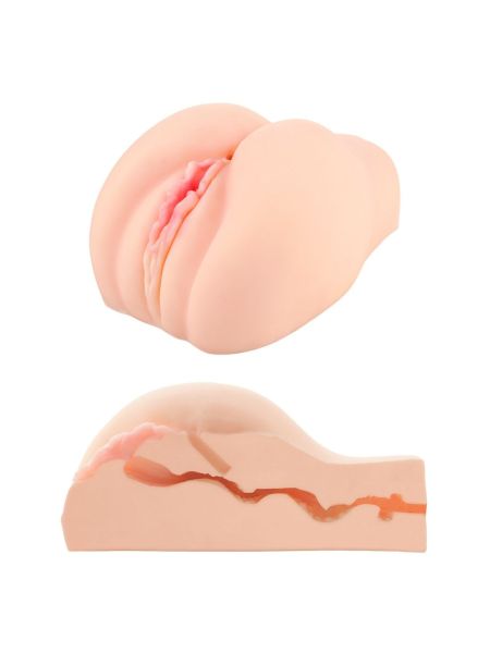 Masturbator 2 otwory pupa cipka wagina anal duży - 5