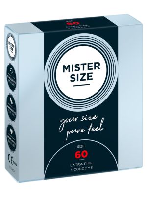 Prezerwatywy dopasowane Mister Size 60 mm 3 szt