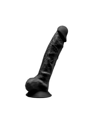 Duży gruby czarny żylasty penis z przyssawką 20cm - image 2