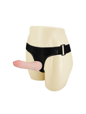 Penis z cyberskóry dildo na majtkach strap-on 17cm - image 2