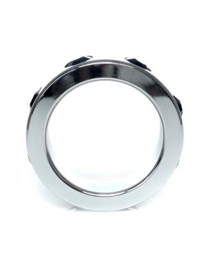 Pierścień erekcyjny na penisa metalowy stal 4cm - image 2
