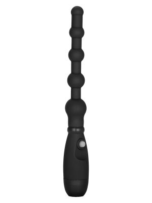 Wibrujący plug analny różdżka koraliki czarne - image 2