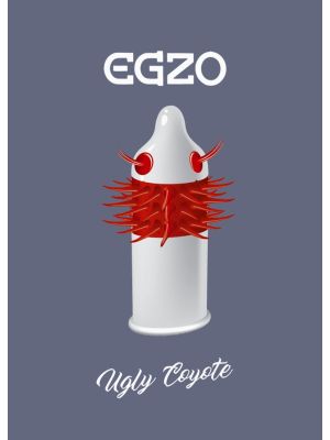 Prezerwatywa z wypustkami kolcami Egzo Ugly Coyote - image 2