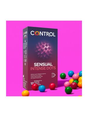 Prezerwatywy z dużymi wypustkami Control Intense Dots 12 szt - image 2