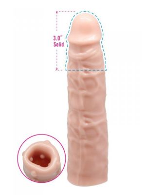 Przedłużka na penisa elastyczna z sex wypustkami - image 2