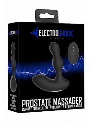Remote Controlled E-Stim & Vibrating Prostate Massager - Black - image 2