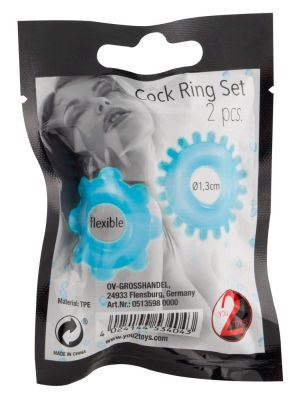 Stymulujące erekcyjne pierścienie na penisa x2 sex - image 2