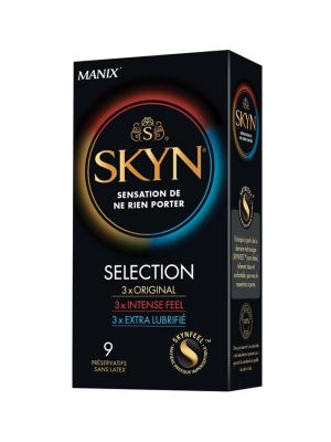 Prezerwatywy bez lateksu zestaw Skyn Selection 9 szt