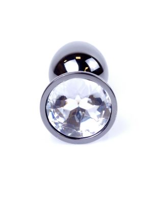 Sex plug korek analny stalowy z kryształem 2,7cm - image 2