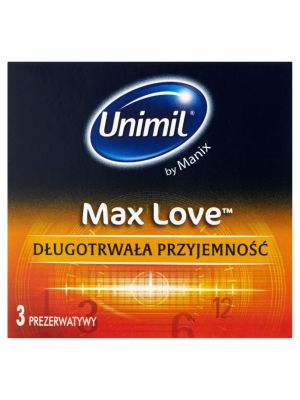Prezerwatywy przedłużające stosunek Unimil Max Love 3 szt - image 2