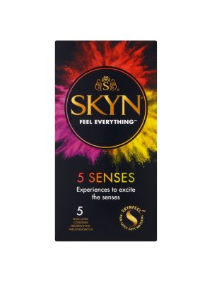 Prezerwatywy bez lateksu zestaw Skyn 5 Senses 5 sztuk - image 2