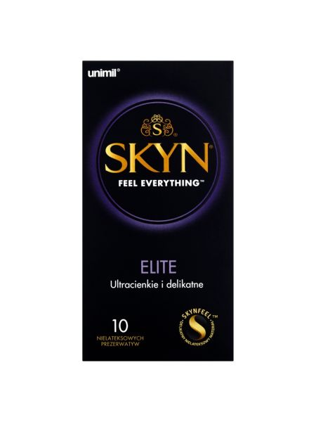 Prezerwatywy cienkie bez lateksu nawilżane Skyn Elite 10 szt - 2