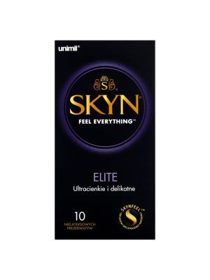 Prezerwatywy cienkie bez lateksu nawilżane Skyn Elite 10 szt - image 2