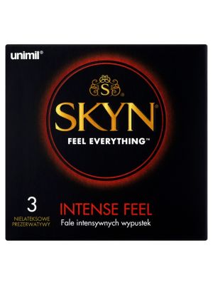 Prezerwatywy z wypustkami bez lateksu Skyn Intense Feel x3 - image 2