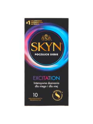 Prezerwatywy bez lateksu z wypustkami Skyn Excitation 10 szt - image 2