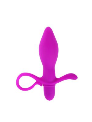 Uniwersalny wibrujący plug waginalny analny 13cm - image 2