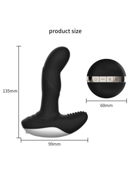 Podgrzewany wibrator punktu G i prostaty Silicone Massager - 8