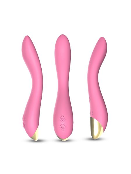 Wibrator masażer stymulator do punktu G Flamingo Light Pink - 8