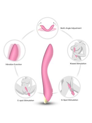 Wibrator masażer stymulator do punktu G Flamingo Light Pink - image 2