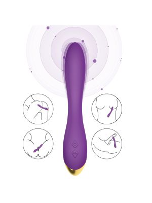 Wibrator masażer stymulator do punktu G Flamingo Purple - image 2