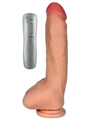 Dildo penis z cyberskóry naturalny 7trybów 25cm - image 2