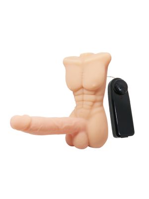 Wibrujące dildo - męski tors penis członek 13cm - image 2