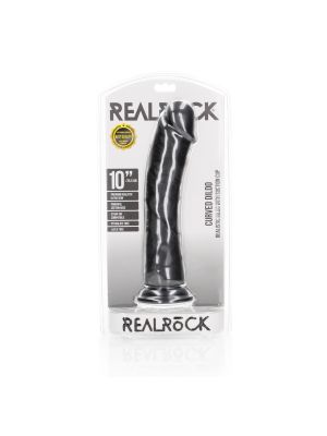 Sztuczny penis dildo realistyczne z przyssawką czarne 25,5cm - image 2