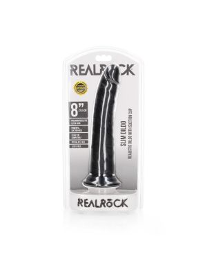 Sztuczny penis dildo realistyczne z przyssawką czarne 22,5cm - image 2