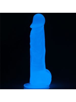 Dildo led giętkie duży penis podświetlany 21,5 cm - image 2