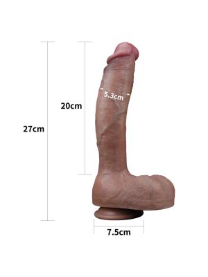Długi sexowny penis realistycznie wykończony 27 cm - image 2