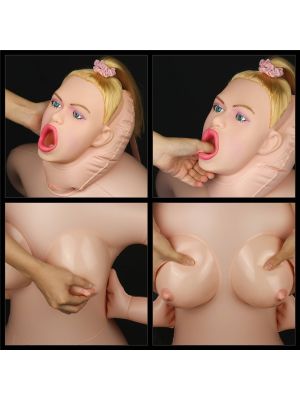 Dmuchana kobieta lalka 3 otwory piersi pozycja - image 2
