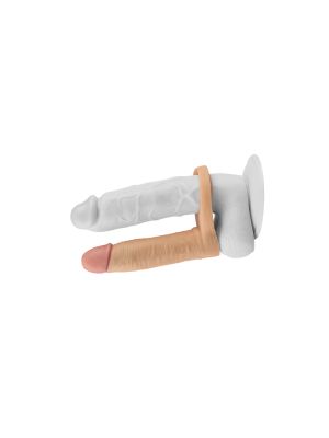 Gumowy analny strap-on otwór na penisa giętki 15cm - image 2