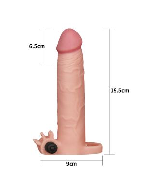 Nakładka na penisa przedłużenie silikonowa 19,5 cm - image 2