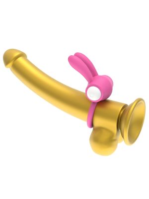 Pierścień wibracyjny silikonowy na penisa różowy - image 2