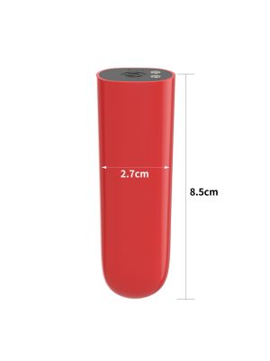 Poręczny mały czerwony wibrator potężne wibracje - image 2