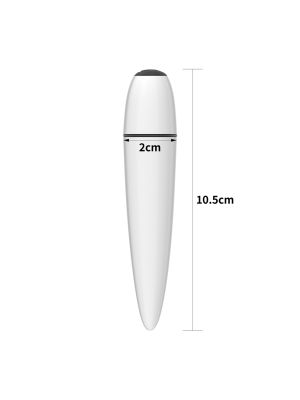 Wodoodporny mały kompaktowy biały wibrator - image 2