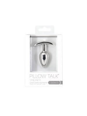 Pillow Talk - Sneaky Stainless Steel Butt Plug with Swarovski Crystal - image 2