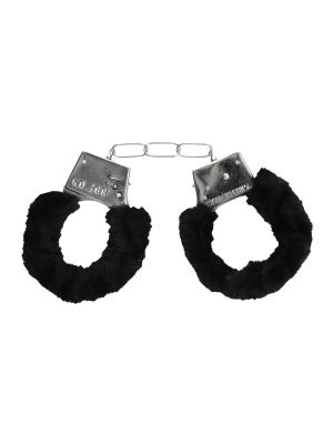Pleasure Furry Hand Cuffs - With Quick-Release Button - image 2