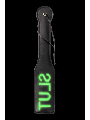 'Slut'' Paddle - Glow in the Dark - Black/Neon Green - image 2