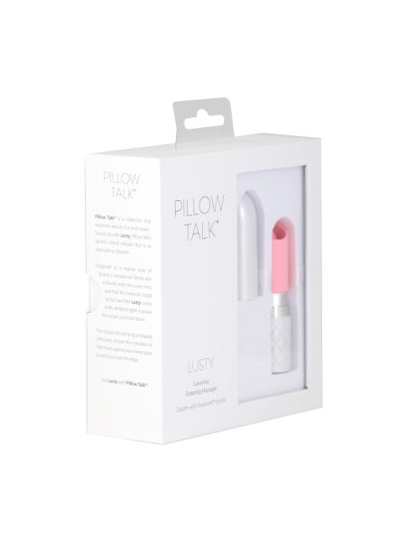 Pillow Talk - Lusty Luxurious Flickering Massager Pink - 2