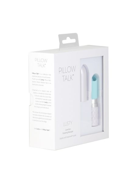 Pillow Talk - Lusty Luxurious Flickering Massager Teal - 2