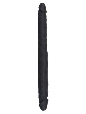 Czarne dildo lesbijskie silikonowe podwójne 40cm - image 2