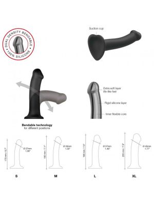 Giętki miękki realistyczny silikonowy penis dildo - image 2