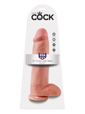 Realistyczny gruby penis z przyssawką dildo 30,5cm - image 2