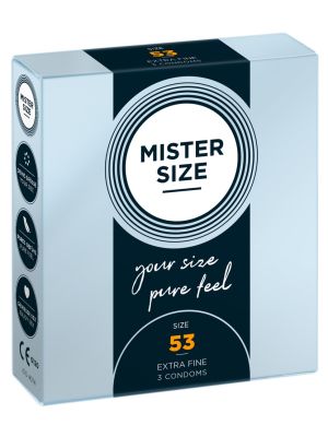 Prezerwatywy dopasowane Mister Size 53 mm 3 szt - image 2