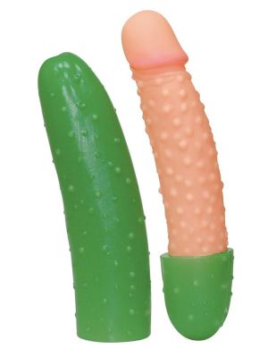 Erotyczny prezent dildo ogórek z wytryskiem 25cm - image 2
