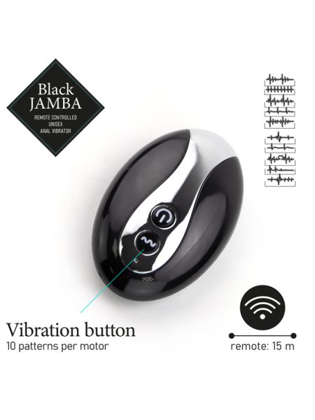 FeelzToys - Black Jamba Anal Vibrator - 7