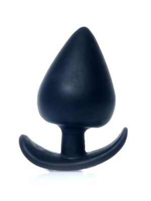 Gładka czarna zatyczka analna duży korek sex plug - image 2