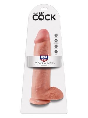 King Cock with balls 12 inch - image 2
